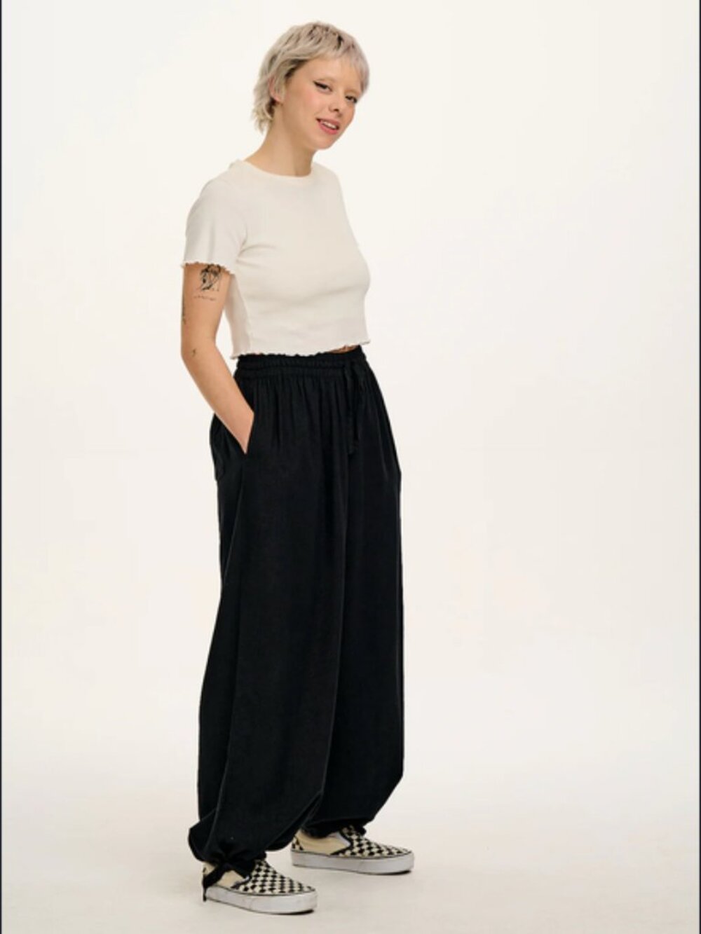 Lucy & Yak Black Wide Leg Pants